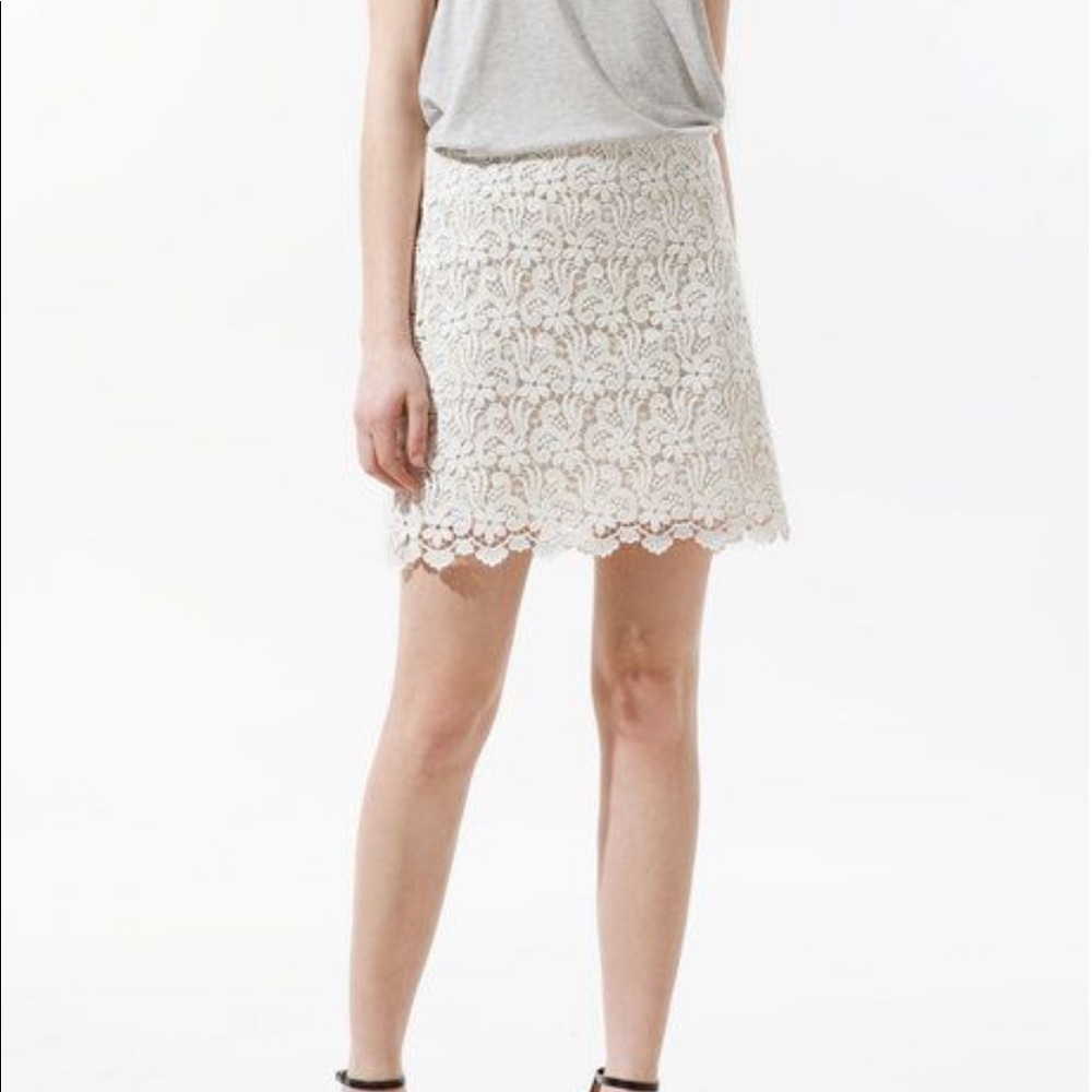 ZARA Lace Guipure Skirt